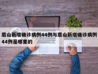 眉山新增确诊病例44例与眉山新增确诊病例44例是哪里的