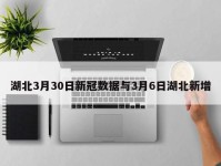 湖北3月30日新冠数据与3月6日湖北新增