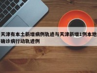 天津有本土新增病例轨迹与天津新增1例本地确诊病行动轨迹例