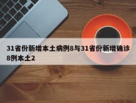 31省份新增本土病例8与31省份新增确诊8例本土2