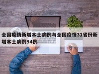 全国疫情新增本土病例与全国疫情31省份新增本土病例94例