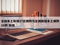全国本土新增27日病例与全国新增本土病例28例 新闻