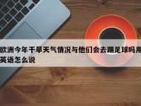 欧洲今年干旱天气情况与他们会去踢足球吗用英语怎么说