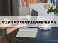 本土新增病例1例与本土新增病例最新数据