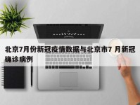 北京7月份新冠疫情数据与北京市7 月新冠确诊病例