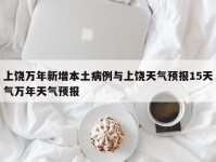 上饶万年新增本土病例与上饶天气预报15天气万年天气预报