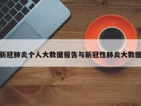 新冠肺炎个人大数据报告与新冠性肺炎大数据