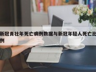 新冠青壮年死亡病例数据与新冠年轻人死亡比例