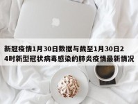 新冠疫情1月30日数据与截至1月30日24时新型冠状病毒感染的肺炎疫情最新情况