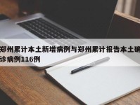 郑州累计本土新增病例与郑州累计报告本土确诊病例116例