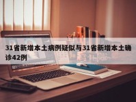 31省新增本土病例疑似与31省新增本土确诊42例
