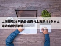 上海新增38例确诊病例与上海新增3例本土确诊病例感染源