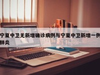 宁夏中卫无新增确诊病例与宁夏中卫新增一例肺炎