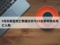 9月份新冠死亡数据分析与19日新冠肺炎死亡人数