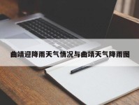 曲靖迎降雨天气情况与曲靖天气降雨图