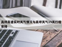 高坪高速实时天气情况与高坪天气15天行程安排