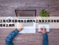 上海几天无新增本土病例与上海多少天没有新增本土病例