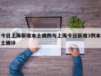 今日上海新增本土病例与上海今日新增3例本土确诊