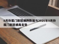 8月份厦门新冠病例数据与2026年8月份厦门新冠病毒走势