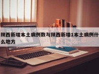 陕西新增本土病例数与陕西新增1本土病例什么地方