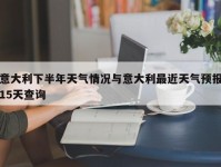 意大利下半年天气情况与意大利最近天气预报15天查询