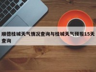 顺德桂城天气情况查询与桂城天气预报15天查询