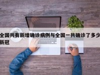 全国共有新增确诊病例与全国一共确诊了多少新冠