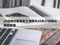 25日四川新增本土病例与10月25日四川新冠疫情