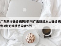 广东新增确诊病例5月与广东新增本土确诊病例1例无症状感染者5例