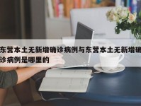 东营本土无新增确诊病例与东营本土无新增确诊病例是哪里的