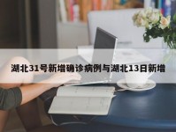 湖北31号新增确诊病例与湖北13日新增