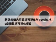 新冠疫情大屏数据可视化与pyecharts疫情数据可视化项目