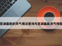 芜湖最新的天气情况查询与芜湖最新天气预报