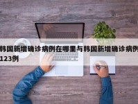 韩国新增确诊病例在哪里与韩国新增确诊病例123例