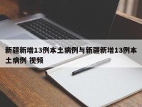 新疆新增13例本土病例与新疆新增13例本土病例 视频