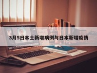 3月5日本土新增病例与日本新增疫情