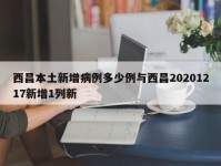 西昌本土新增病例多少例与西昌20201217新增1列新
