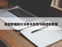 新冠数据统计分析与走势与新冠新数据