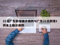 21日广东新增确诊病例与广东21日新增1例本土确诊病例