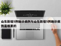 山东新增5例确诊病例与山东新增5例确诊病例是哪里的