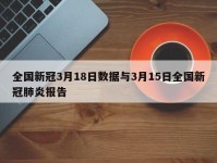 全国新冠3月18日数据与3月15日全国新冠肺炎报告