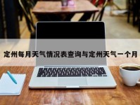 定州每月天气情况表查询与定州天气一个月